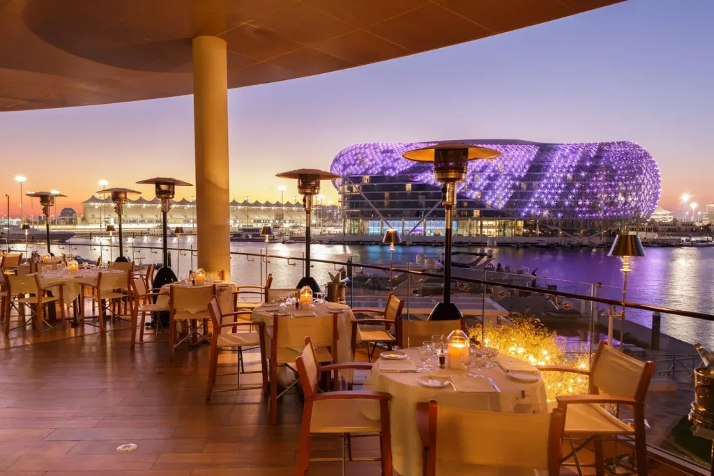 restaurant in abu dhabi with luxury interior