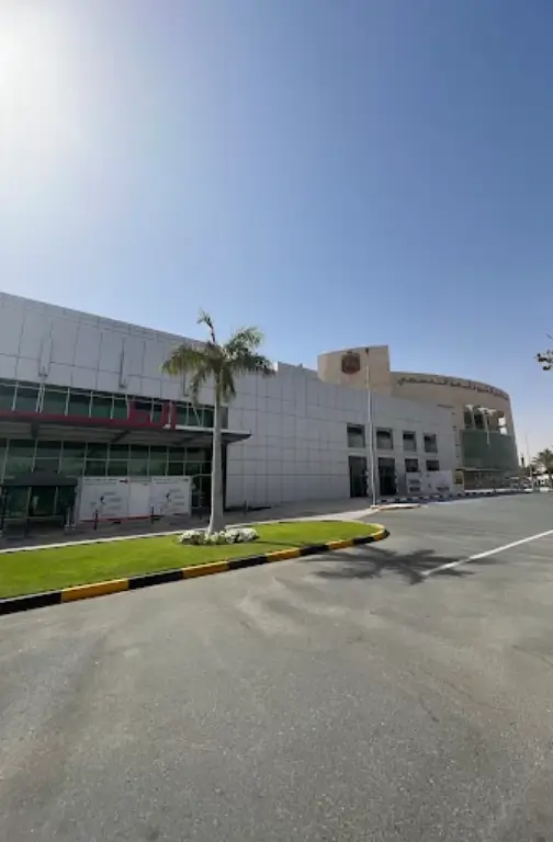 Sheikh Khalifa Specialty Hospital - Ras Al Khaimah Modern building facade – Sheikh Khalifa Specialty Hospital Ras Al Khaimah