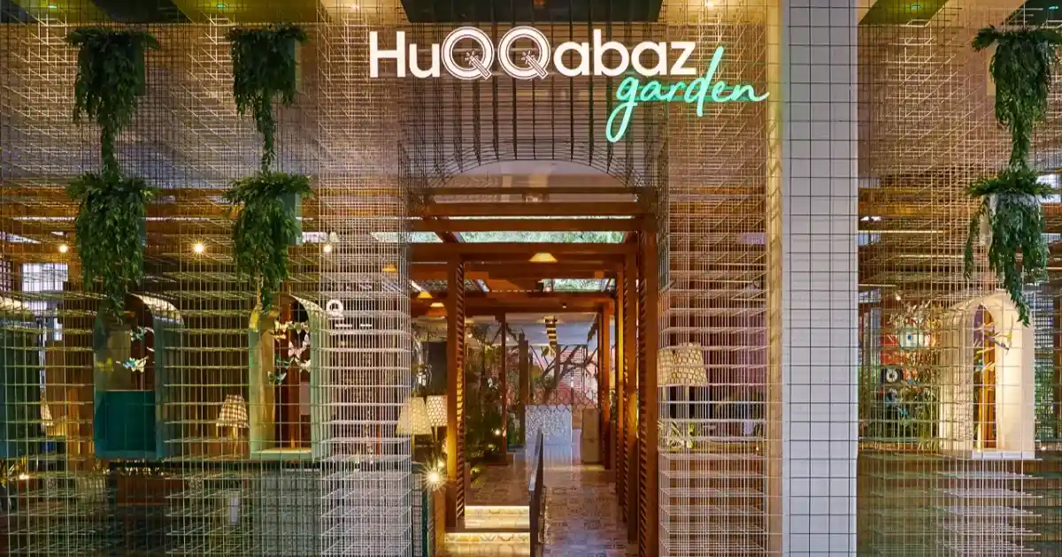 Restaurants in Mall Of Emirates HuQQabaz Garden restaurant mall of emirates