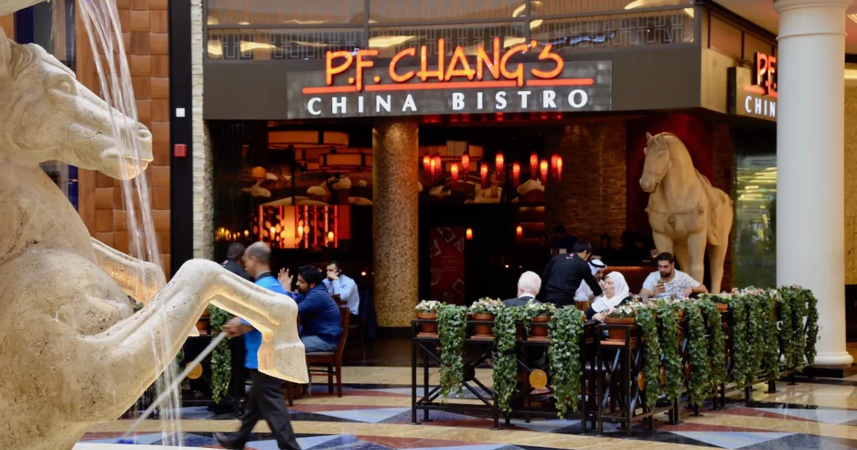 Restaurants in Mall Of Emirates p.f. chang's restaurant mall of emirates