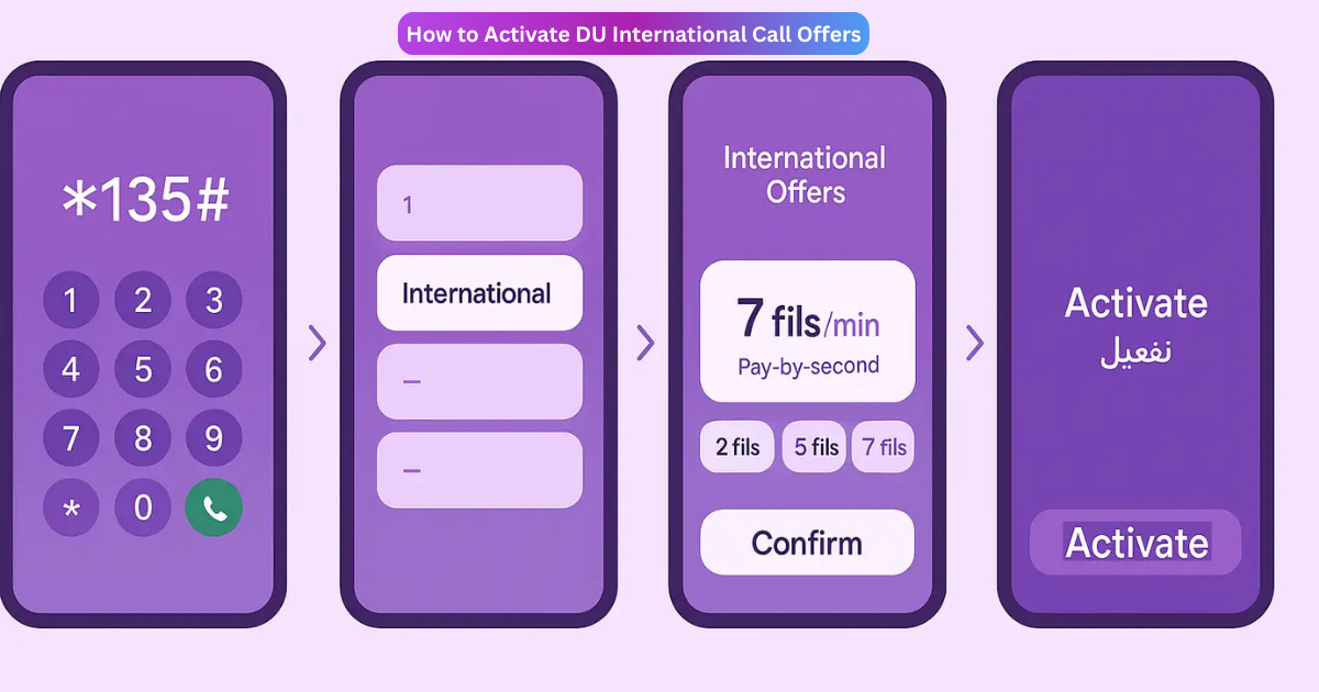 How to Activate DU International Call Offers