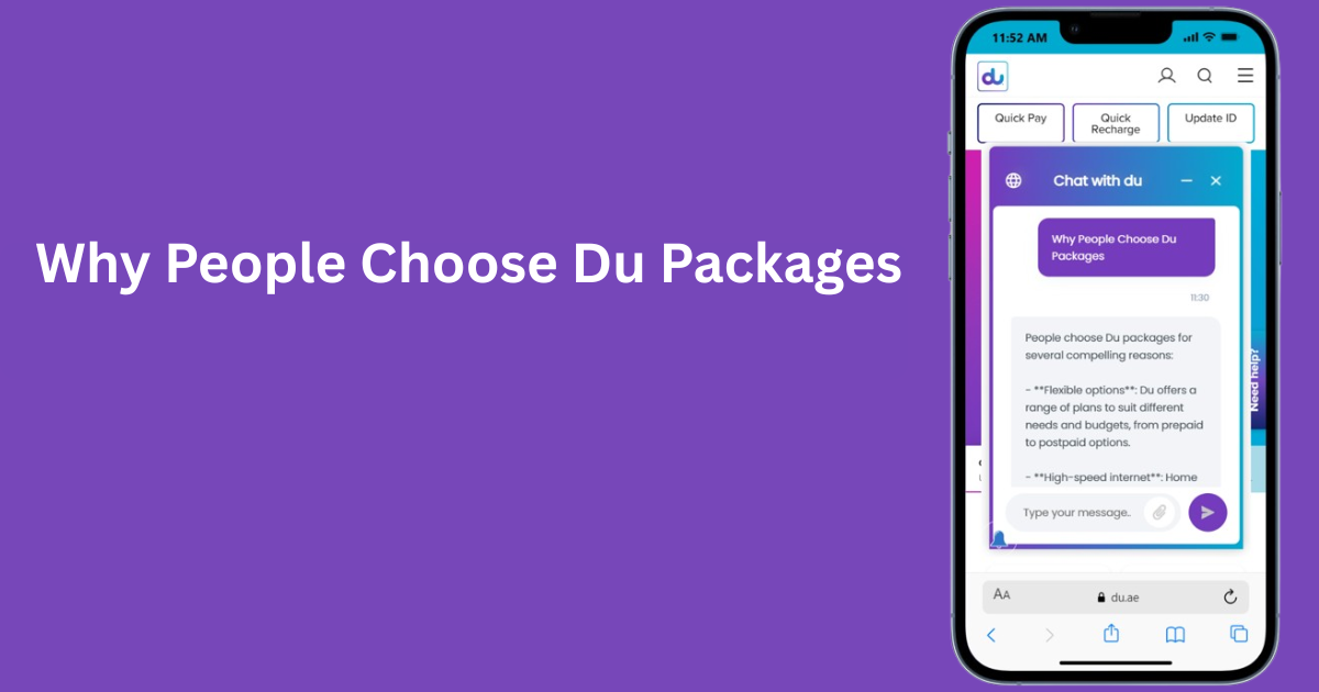People Choose Du Packages