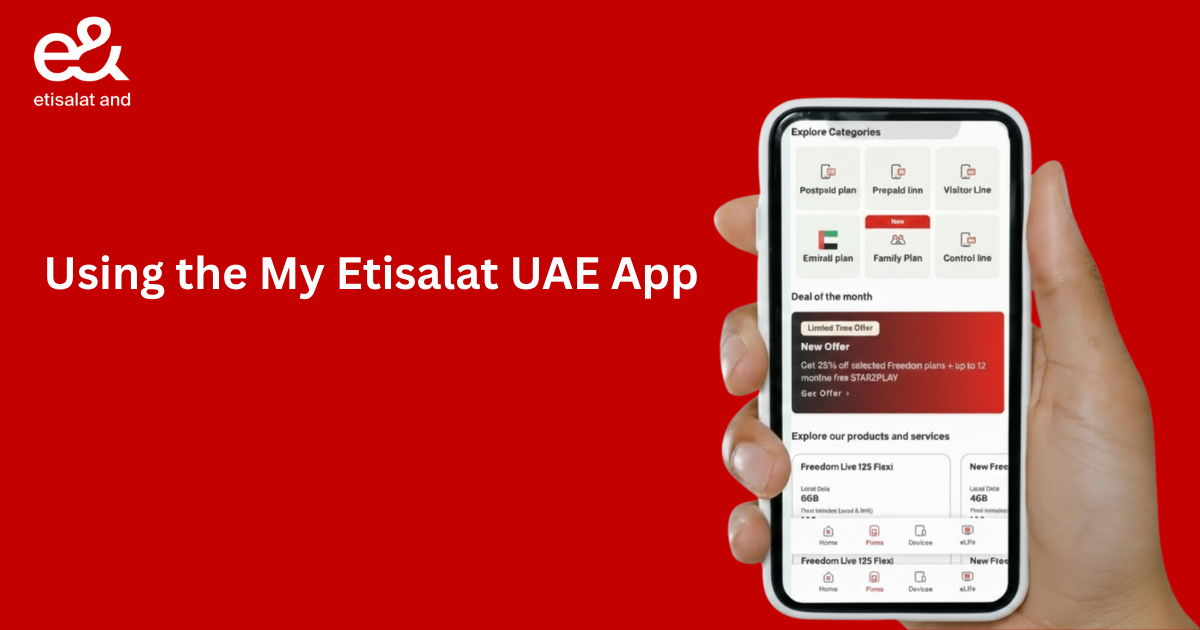 Using My Etisalat UAE App