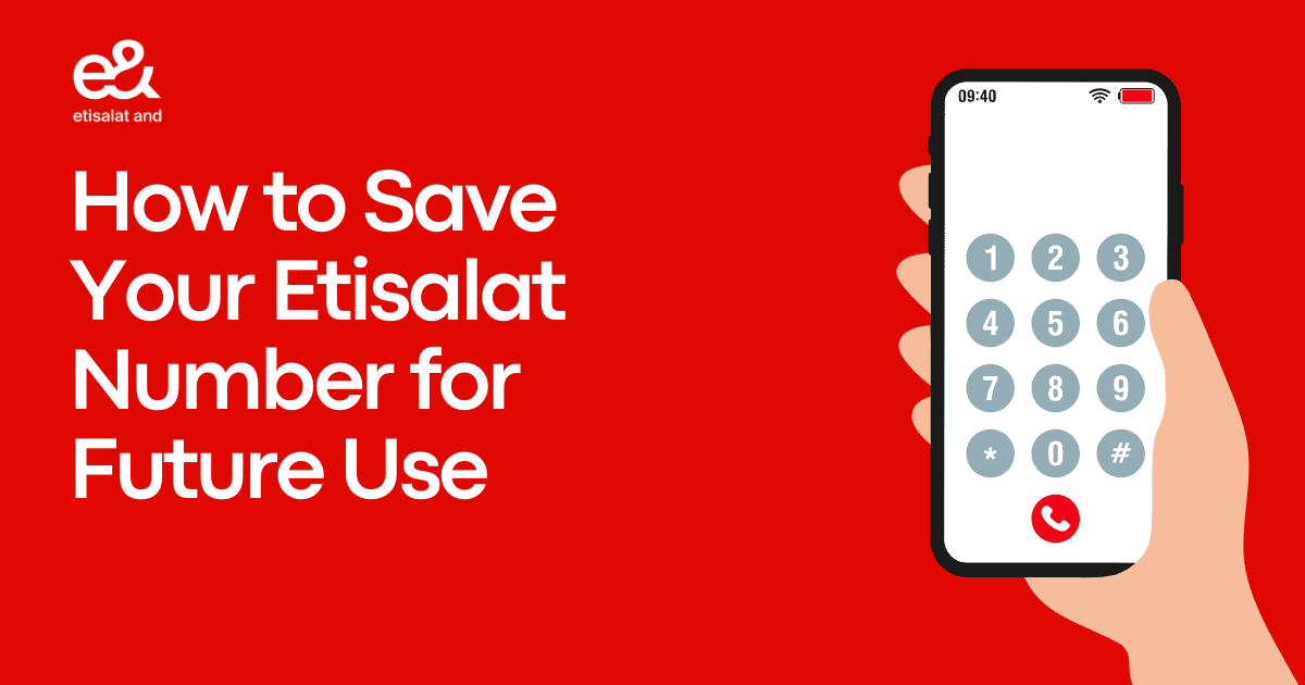 How to Save Your Etisalat Number for Future Use 