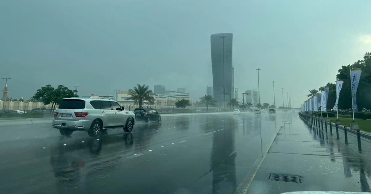 Abu Dhabi Weather Alert Heavy Rain and Hail Expected