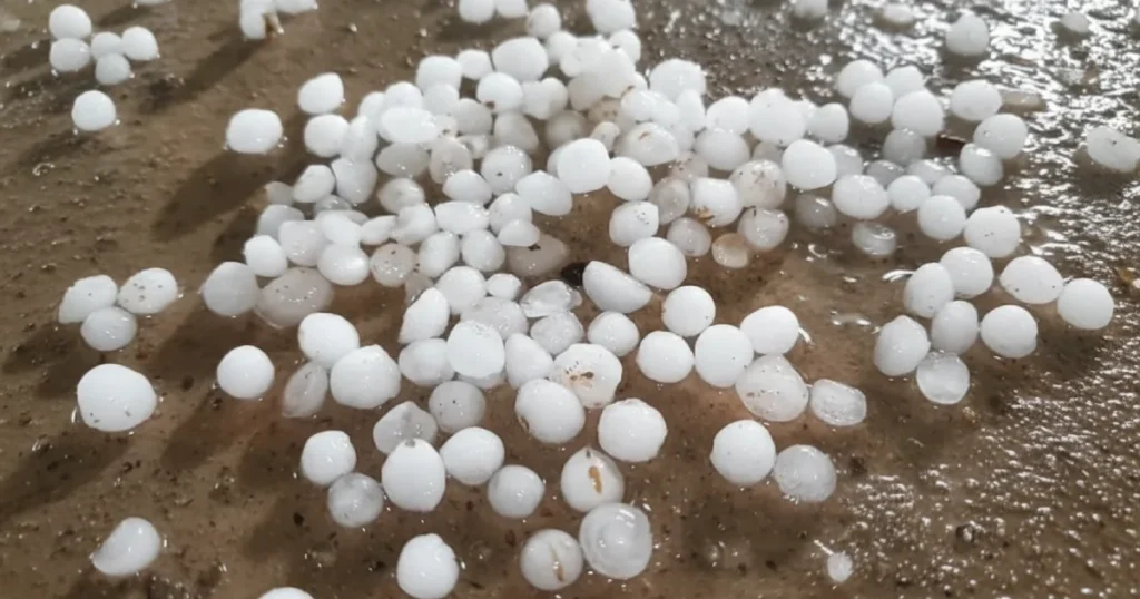 Rare Hailstorm in Ras Al Khaimah