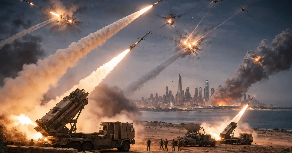UAE Air Defences Intercept Iranian Missile and Drone Attack