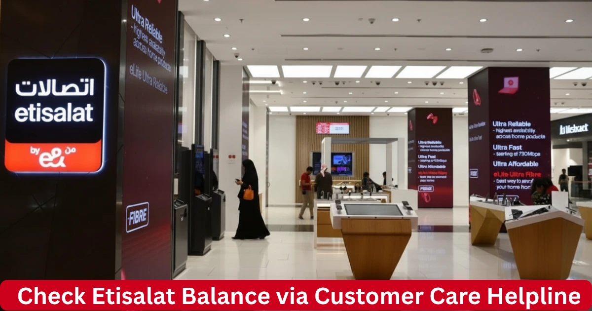 Check Etisalat Balance via Customer Care Helpline