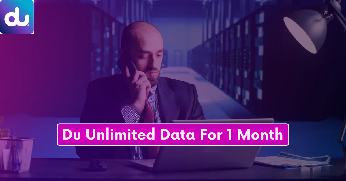 Du Unlimited Data For 1 Month