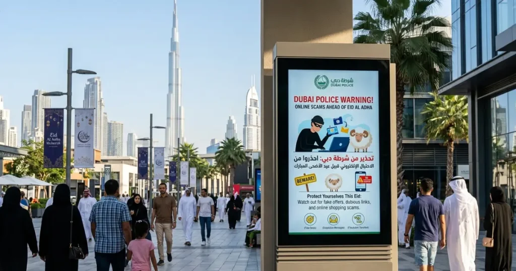 Dubai Police Warn Residents About Online Scams Ahead of Eid Al Adha Dubai Police Warn of Eid Al Adha Online Scam