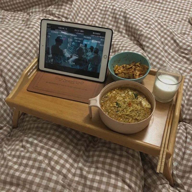 50cm Computer Desk Window Table Foldable Laptop Stand Breakfast Plate Bed Tray Cozy Bedside Bay Room Desks Bedroom Furniture 50cm Computer Desk Window Table Foldable Laptop Stand Breakfast Plate Bed Tray Cozy Bedside Bay Room Desks Bedroom Furniture - Image 5