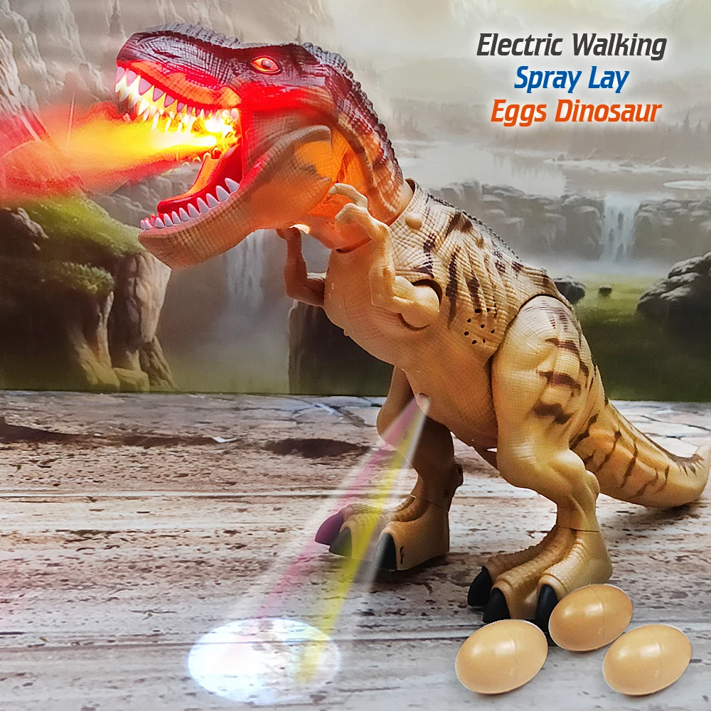 Electric Toy Large Size Walking Spray Lay Eggs Dinosaur Robot for Kids With Light Sound Mechanical Dinosaurs Model Toys Electric Toy Large Size Walking Spray Lay Eggs Dinosaur Robot for Kids With Light Sound Mechanical Dinosaurs Model Toys