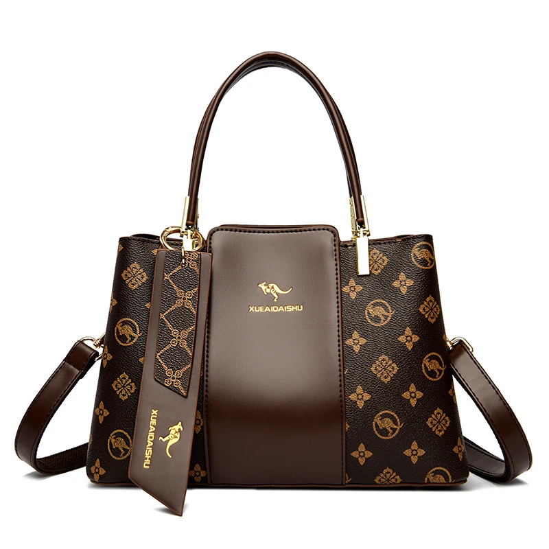 Luxury Handbag Fashion Print Large Capacity Soft Leather Women Shoulder Crossbody Bag Leisure Designer Ladies Purses and Handbag Luxury Handbag Fashion Print Large Capacity Soft Leather Women Shoulder Crossbody Bag Leisure Designer Ladies Purses and Handbag - Image 24