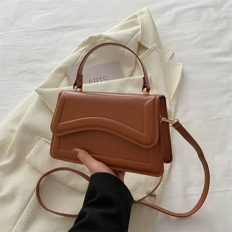 High Quality PU Leather Handbag Purse Women's Bag Solid Color Shoulder Crossbody Bags Lady Messenger Small Tote for Women Girls High Quality PU Leather Handbag Purse Women's Bag Solid Color Shoulder Crossbody Bags Lady Messenger Small Tote for Women Girls - Image 8