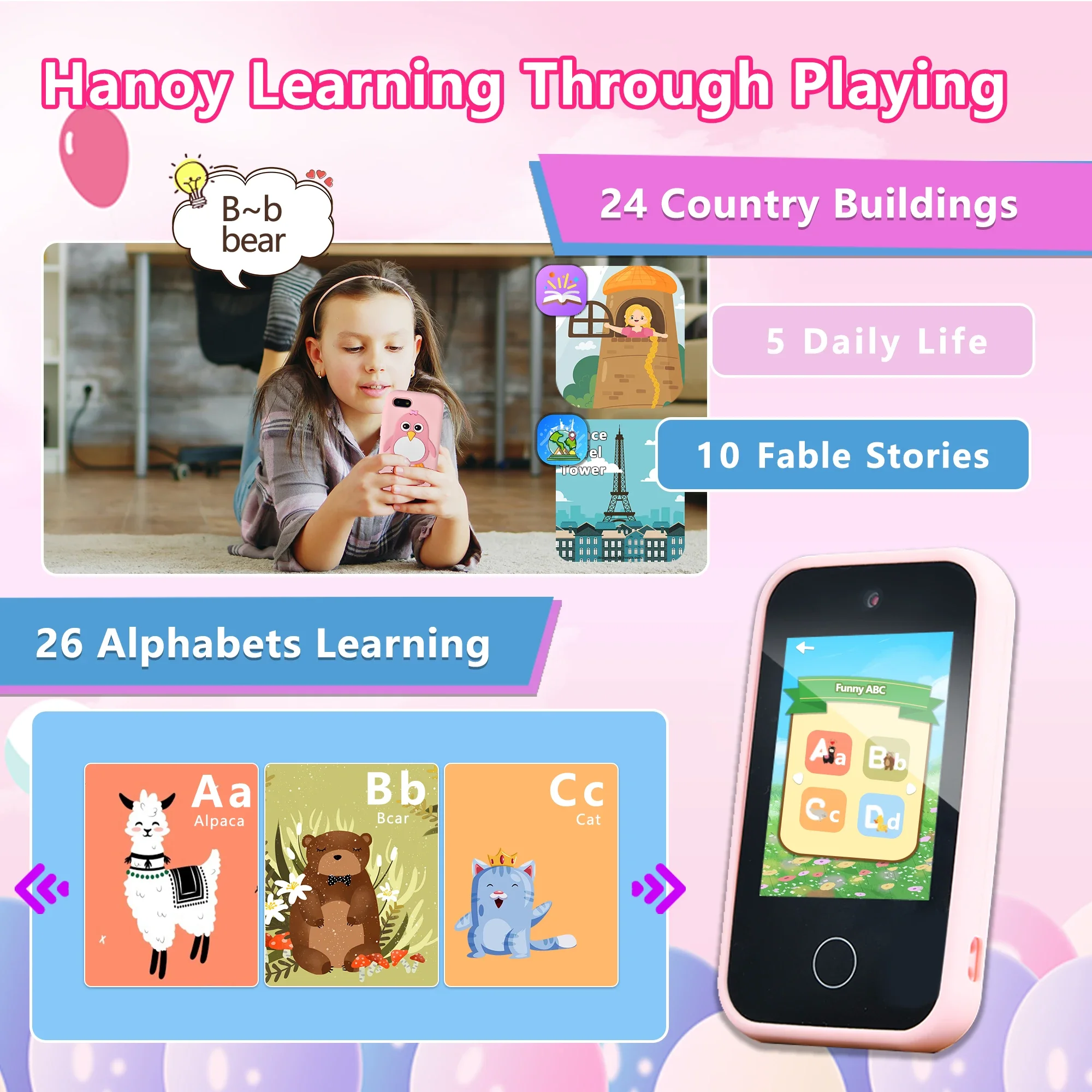Children Phone Educational Toys MP3 Music Player Games Musical Toy Baby Mobile Selfie Camera Toys for Kids Birthday Gifts Children Phone Educational Toys MP3 Music Player Games Musical Toy Baby Mobile Selfie Camera Toys for Kids Birthday Gifts - Image 2