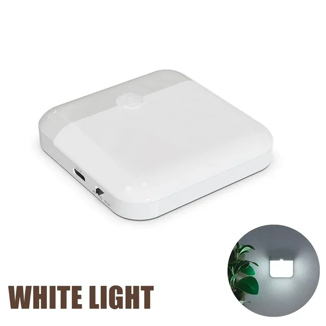 Motion Sensor Light Led Usb TYPE-C Charging Square Lamp for Bedroom Kitchen Stair Hallway Wardrobe Cupboard Lighting Night Light Motion Sensor Light Led Usb TYPE-C Charging Square Lamp for Bedroom Kitchen Stair Hallway Wardrobe Cupboard Lighting Night Light - Image 8