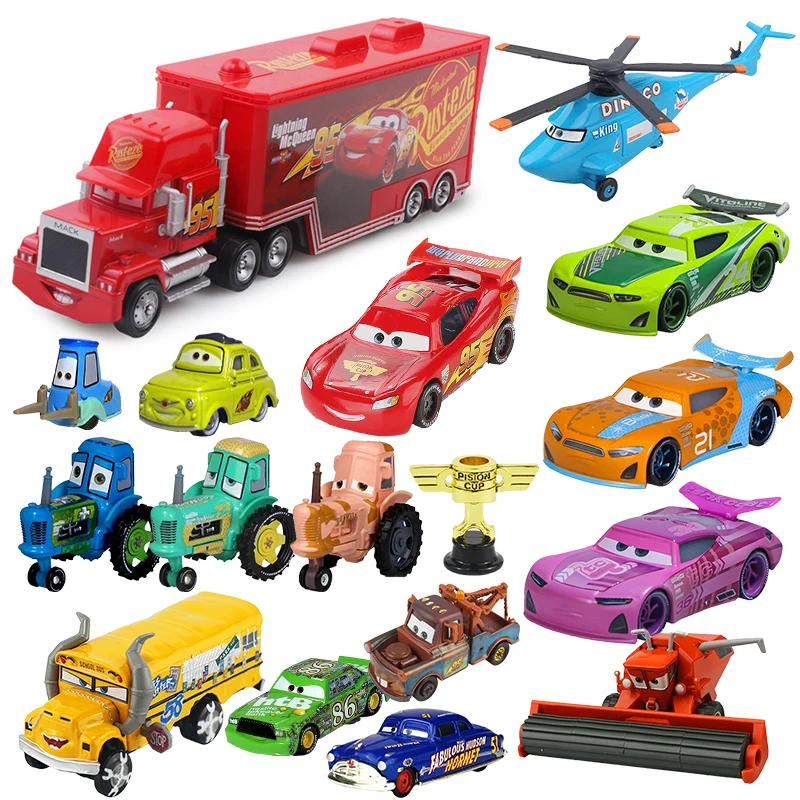 Disney Pixar Cars 2 3 Toys Lightning McQueen Truck Uncle Mack 1:55 Diecast Mater Piston Cup Fritter Frank Model Child Kids Gifts Disney Pixar Cars 2 3 Toys Lightning McQueen Truck Uncle Mack 1:55 Diecast Mater Piston Cup Fritter Frank Model Child Kids Gifts