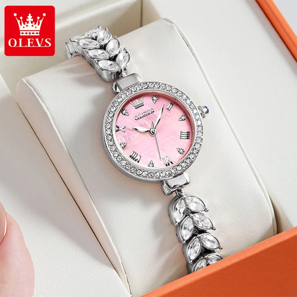 OLEVS 9971 Top Brand Women's Quartz Watches Diamond Bezel Luminous Waterproof Elegant Fashion Dress Wristwatch For Lady OLEVS 9971 Top Brand Women's Quartz Watches Diamond Bezel Luminous Waterproof Elegant Fashion Dress Wristwatch For Lady
