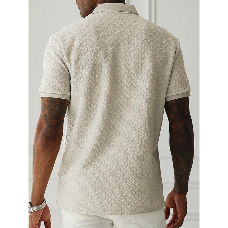 Mens Polo Shirt Summer Short Sleeve Male Polos Streetwear Man Tops Solid Color Poloshirt Brand Breathable Male Polo Shirts Men Mens Polo Shirt Summer Short Sleeve Male Polos Streetwear Man Tops Solid Color Poloshirt Brand Breathable Male Polo Shirts Men - Image 2