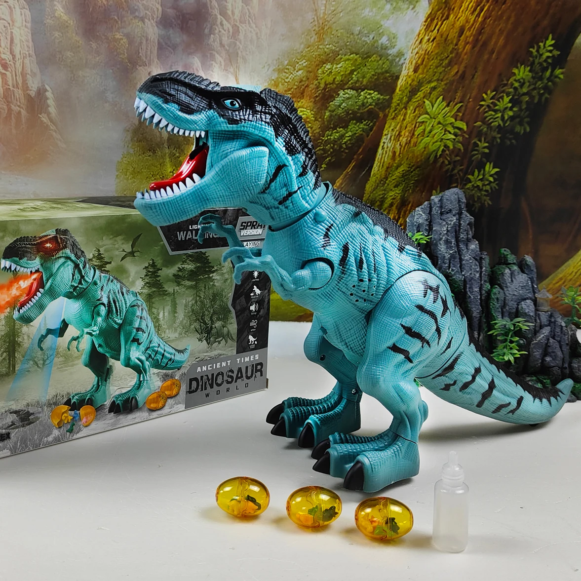 Electric Toy Large Size Walking Spray Lay Eggs Dinosaur Robot for Kids With Light Sound Mechanical Dinosaurs Model Toys Electric Toy Large Size Walking Spray Lay Eggs Dinosaur Robot for Kids With Light Sound Mechanical Dinosaurs Model Toys - Image 8