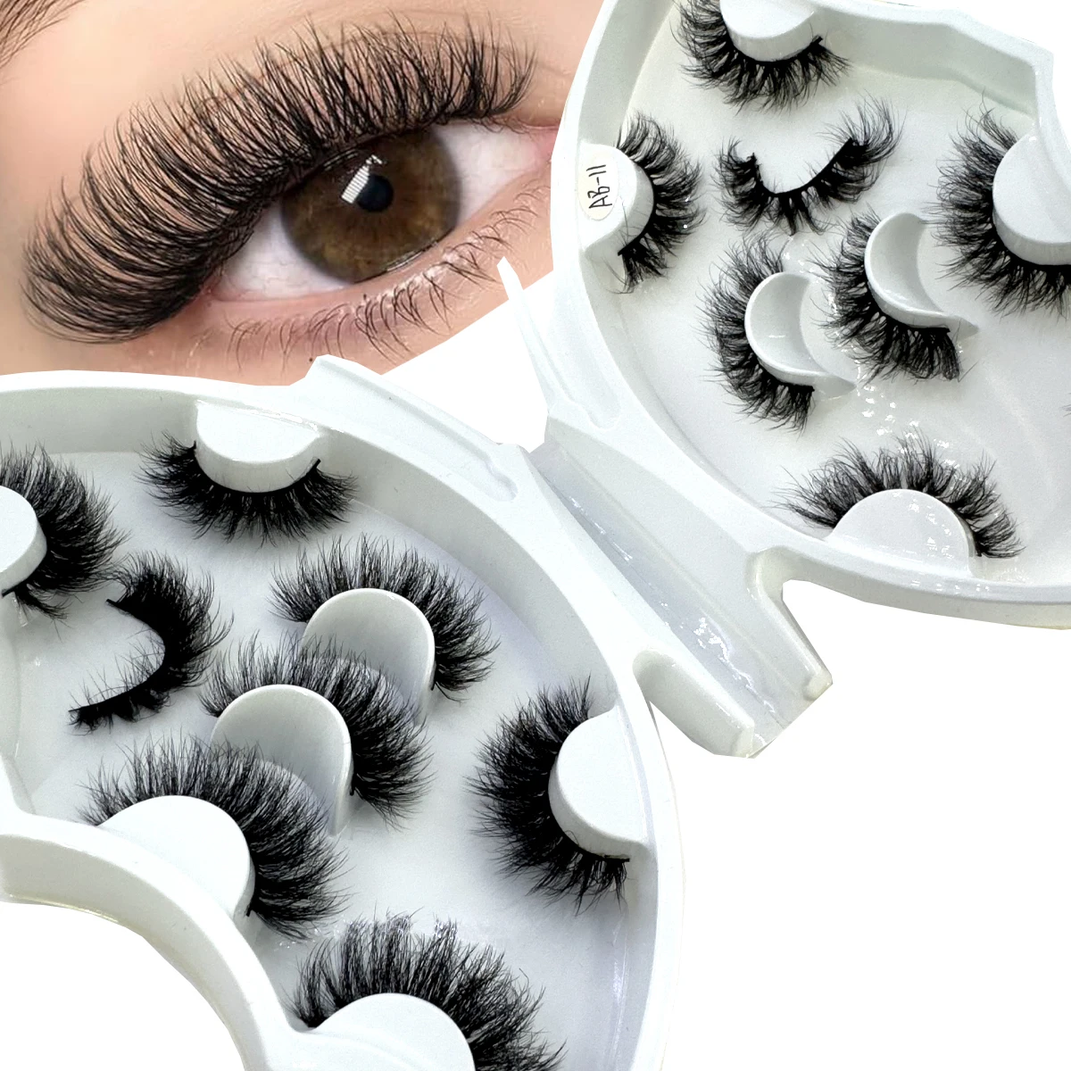 HBZGTLAD 5/8 Pairs of Natural Russian Striped Mink Lashes 3D False Lashes Volume Wavy False Lashes Eyelash Extensions Makeup HBZGTLAD 5/8 Pairs of Natural Russian Striped Mink Lashes 3D False Lashes Volume Wavy False Lashes Eyelash Extensions Makeup - Image 19