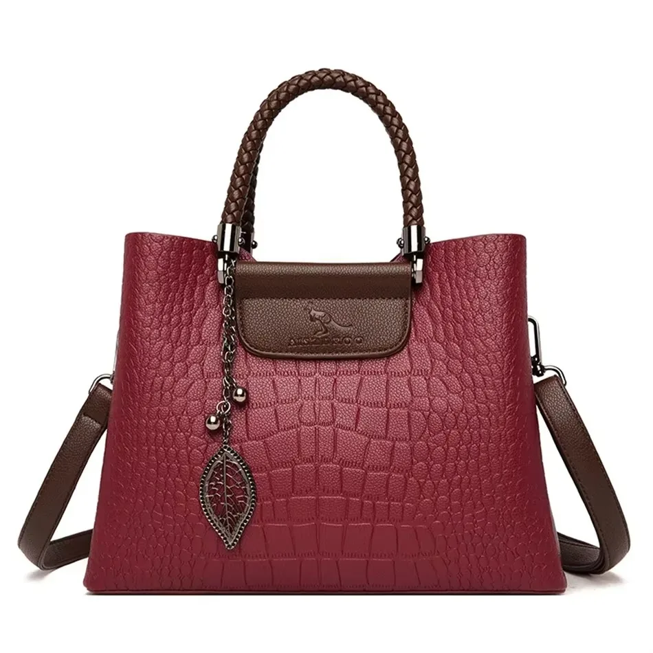 Luxury Handbag Fashion Print Large Capacity Soft Leather Women Shoulder Crossbody Bag Leisure Designer Ladies Purses and Handbag Luxury Handbag Fashion Print Large Capacity Soft Leather Women Shoulder Crossbody Bag Leisure Designer Ladies Purses and Handbag - Image 10