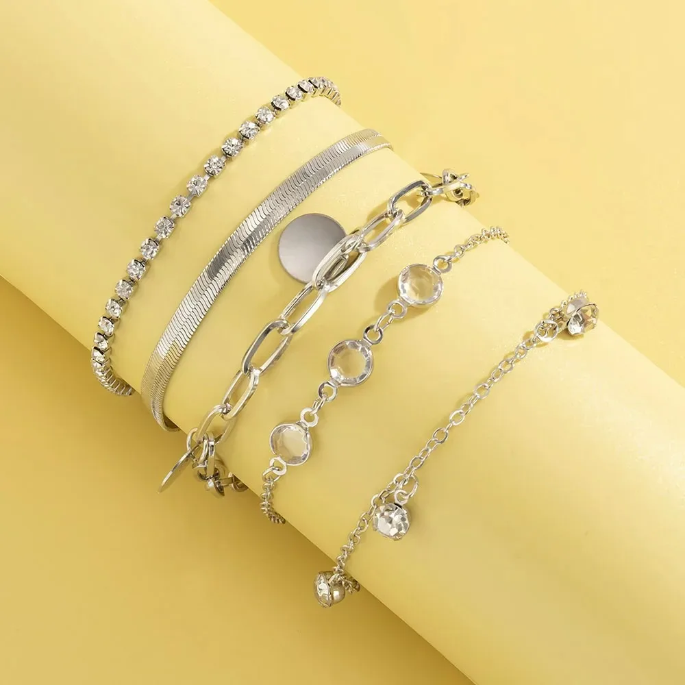 3 Pcs/set Geometric Twisted Lines Irregular Shaped Open Cuff Bracelet and Bangle Set for Women Punk Exaggerated Style Accessor 3 Pcs/set Geometric Twisted Lines Irregular Shaped Open Cuff Bracelet and Bangle Set for Women Punk Exaggerated Style Accessor - Image 10