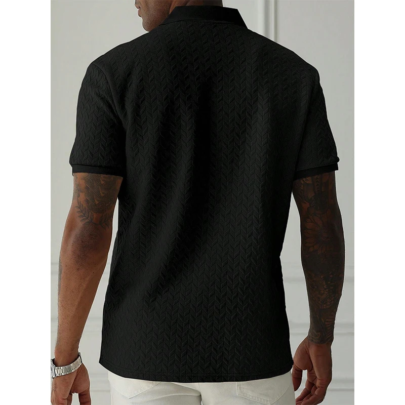 Mens Polo Shirt Summer Short Sleeve Male Polos Streetwear Man Tops Solid Color Poloshirt Brand Breathable Male Polo Shirts Men Mens Polo Shirt Summer Short Sleeve Male Polos Streetwear Man Tops Solid Color Poloshirt Brand Breathable Male Polo Shirts Men - Image 4