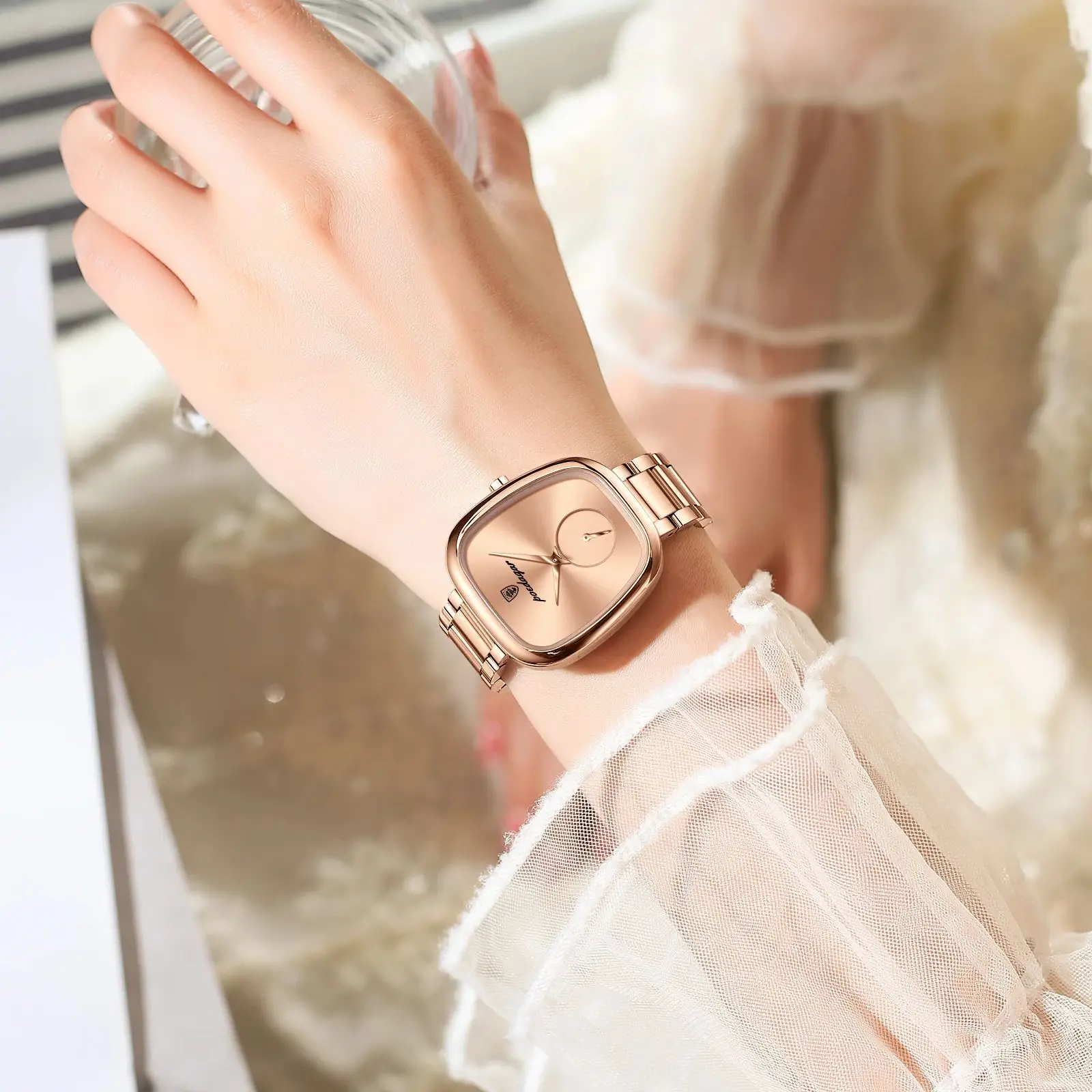 POEDAGAR Luxury Woman Watch Waterproof Stainless Steel Ladies Watch Fashion Quartz Women's Watches Elegant Simple Female Clock POEDAGAR Luxury Woman Watch Waterproof Stainless Steel Ladies Watch Fashion Quartz Women's Watches Elegant Simple Female Clock - Image 6