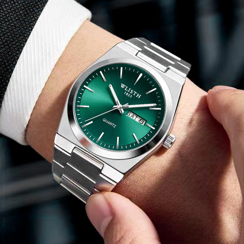 WLISTH Luxury Men Watch Waterproof Fashion Business Watch Stainless Steel Watch For Man Casual Quartz Watches Male Sport reloj WLISTH Luxury Men Watch Waterproof Fashion Business Watch Stainless Steel Watch For Man Casual Quartz Watches Male Sport reloj - Image 5