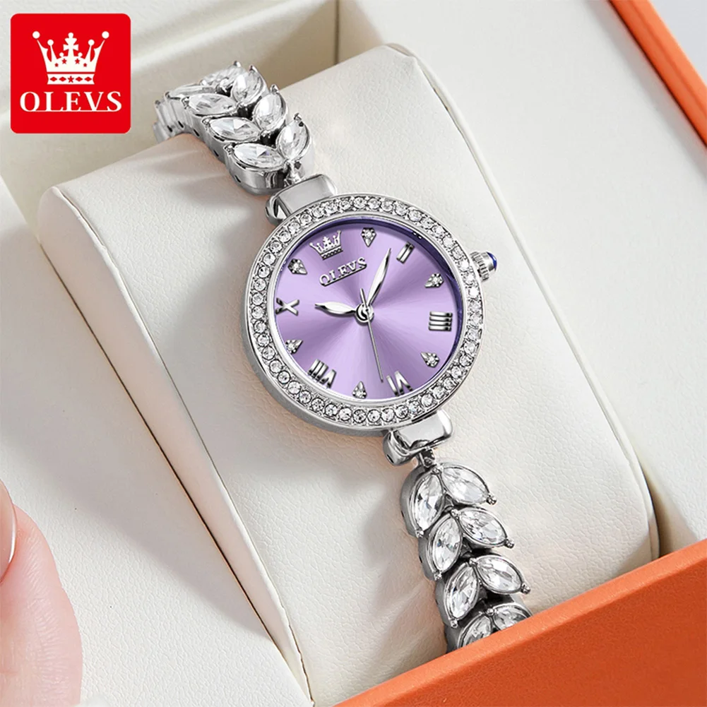 OLEVS 9971 Top Brand Women's Quartz Watches Diamond Bezel Luminous Waterproof Elegant Fashion Dress Wristwatch For Lady OLEVS 9971 Top Brand Women's Quartz Watches Diamond Bezel Luminous Waterproof Elegant Fashion Dress Wristwatch For Lady - Image 10