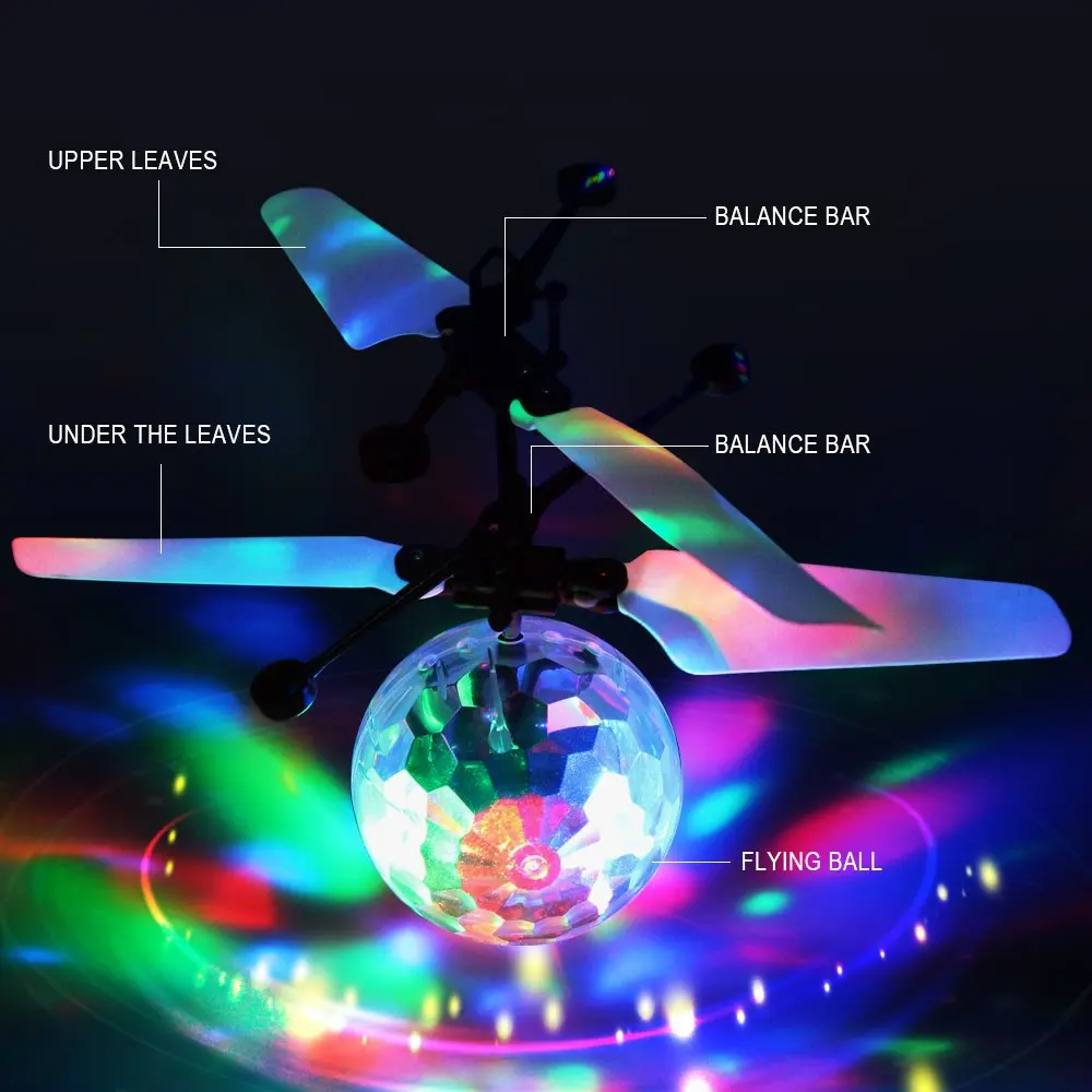 Led Light Suspension Crystal Ball Infrared Induction RC Gesture Control Colorful Glowing Toys Unique Gift for Kids Led Light Suspension Crystal Ball Infrared Induction RC Gesture Control Colorful Glowing Toys Unique Gift for Kids - Image 3