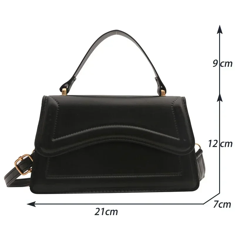 High Quality PU Leather Handbag Purse Women's Bag Solid Color Shoulder Crossbody Bags Lady Messenger Small Tote for Women Girls High Quality PU Leather Handbag Purse Women's Bag Solid Color Shoulder Crossbody Bags Lady Messenger Small Tote for Women Girls - Image 6