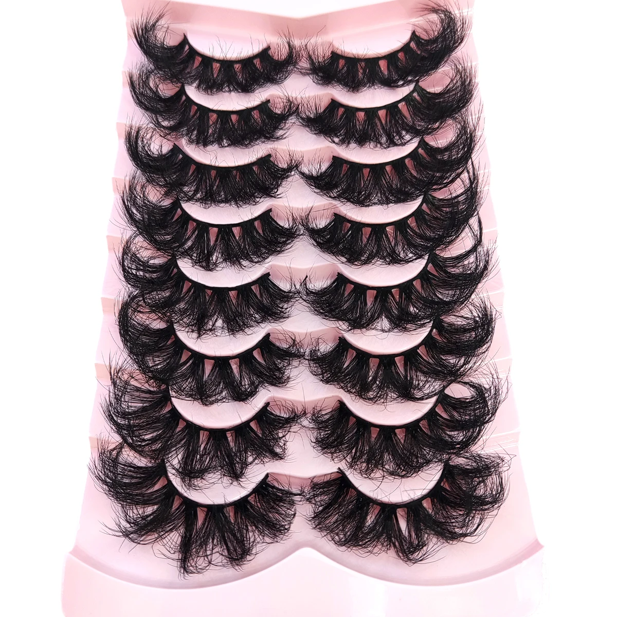 HBZGTLAD 5/8 Pairs of Natural Russian Striped Mink Lashes 3D False Lashes Volume Wavy False Lashes Eyelash Extensions Makeup HBZGTLAD 5/8 Pairs of Natural Russian Striped Mink Lashes 3D False Lashes Volume Wavy False Lashes Eyelash Extensions Makeup - Image 10