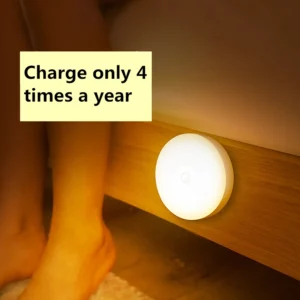 Rechargeable Motion Sensor LED Night Light – Magnetic Dimmable Lamp for Bedroom & Closet