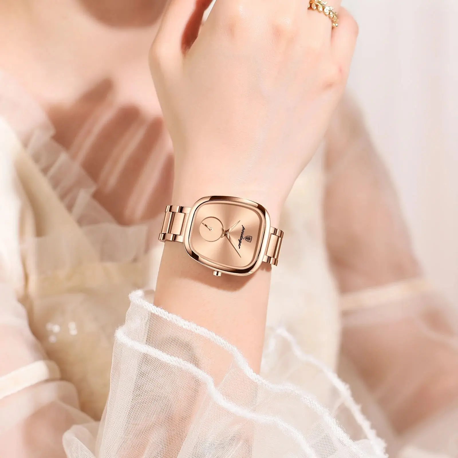 POEDAGAR Luxury Woman Watch Waterproof Stainless Steel Ladies Watch Fashion Quartz Women's Watches Elegant Simple Female Clock POEDAGAR Luxury Woman Watch Waterproof Stainless Steel Ladies Watch Fashion Quartz Women's Watches Elegant Simple Female Clock - Image 5