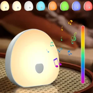 New White Noise Night Light 7 Color Ambient Light Effects 10 Soothing White Noise Sounds Suitable For Bedroom Night Light