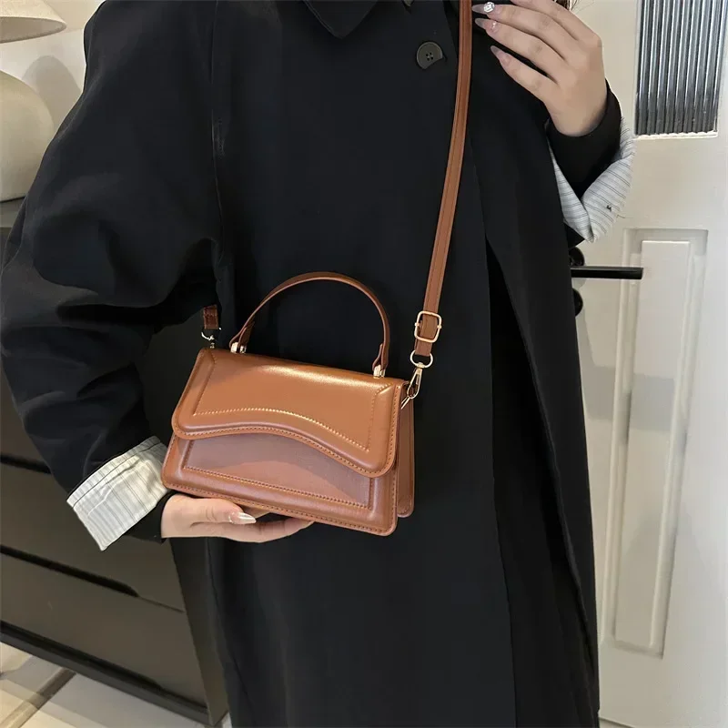 High Quality PU Leather Handbag Purse Women's Bag Solid Color Shoulder Crossbody Bags Lady Messenger Small Tote for Women Girls High Quality PU Leather Handbag Purse Women's Bag Solid Color Shoulder Crossbody Bags Lady Messenger Small Tote for Women Girls - Image 2