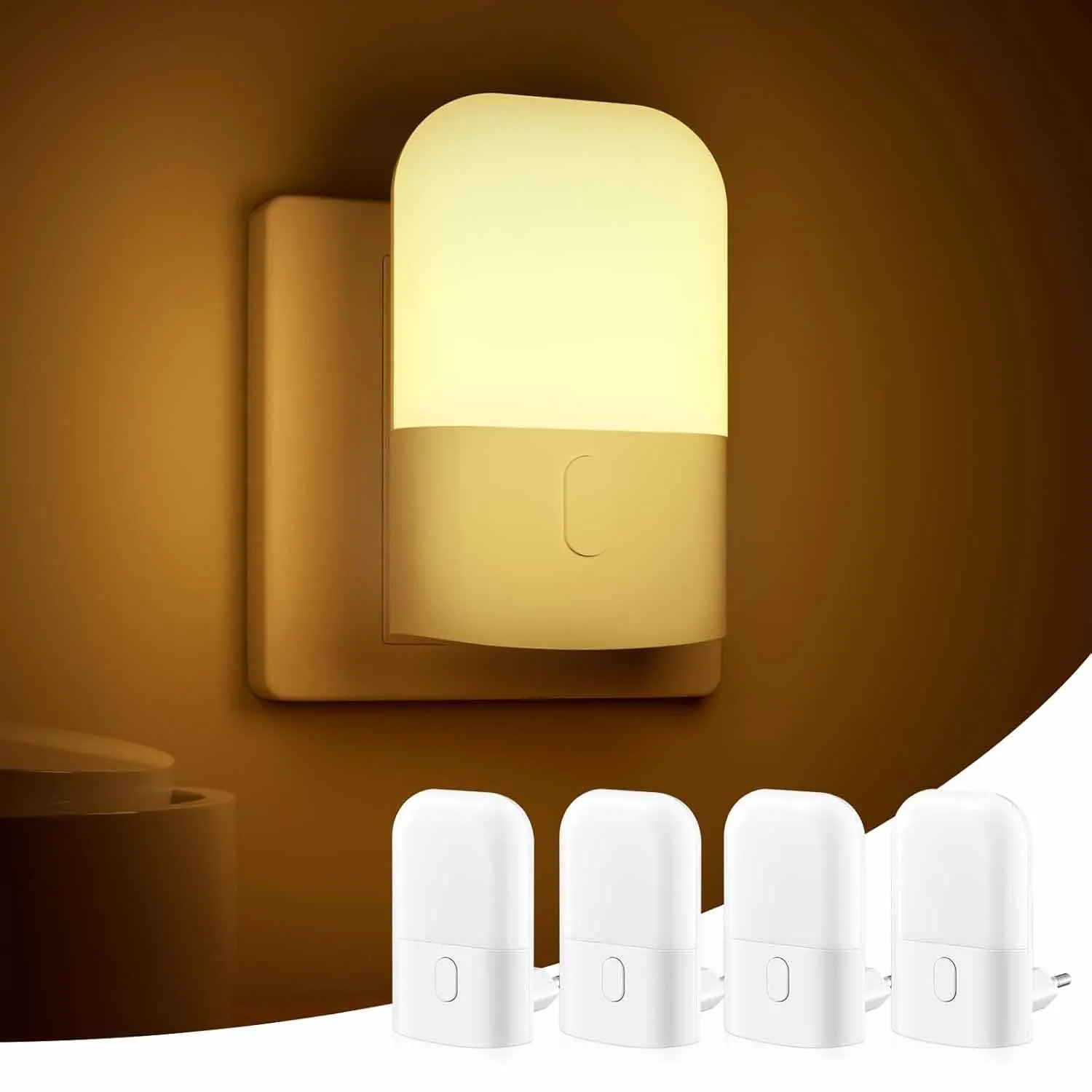 Night Lights Plug into Wall, LED Night Light with Light Sensor, Adjustable Brightness, Warm White 2700K Night Light Night Lights Plug into Wall, LED Night Light with Light Sensor, Adjustable Brightness, Warm White 2700K Night Light - Image 11