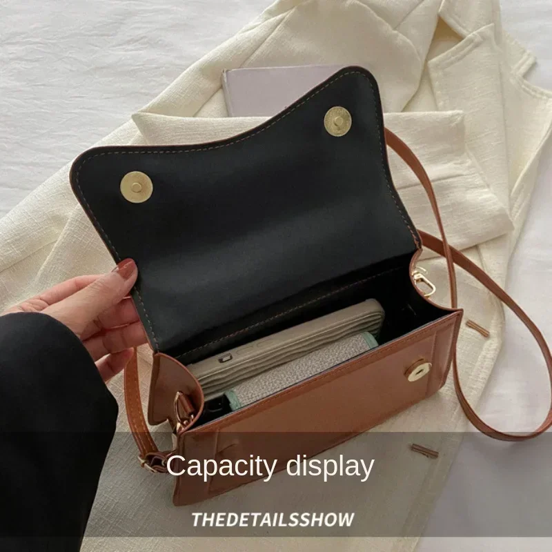 High Quality PU Leather Handbag Purse Women's Bag Solid Color Shoulder Crossbody Bags Lady Messenger Small Tote for Women Girls High Quality PU Leather Handbag Purse Women's Bag Solid Color Shoulder Crossbody Bags Lady Messenger Small Tote for Women Girls - Image 5