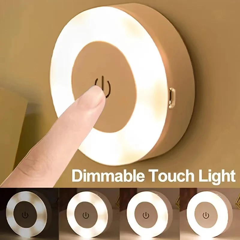 Stick Tap Push Touch Lamp Portable Lamps LED Night Light 3 Color Dimmable USB Rechargeable Battery Stick Tap Push Touch Lamp Portable Lamps LED Night Light 3 Color Dimmable USB Rechargeable Battery