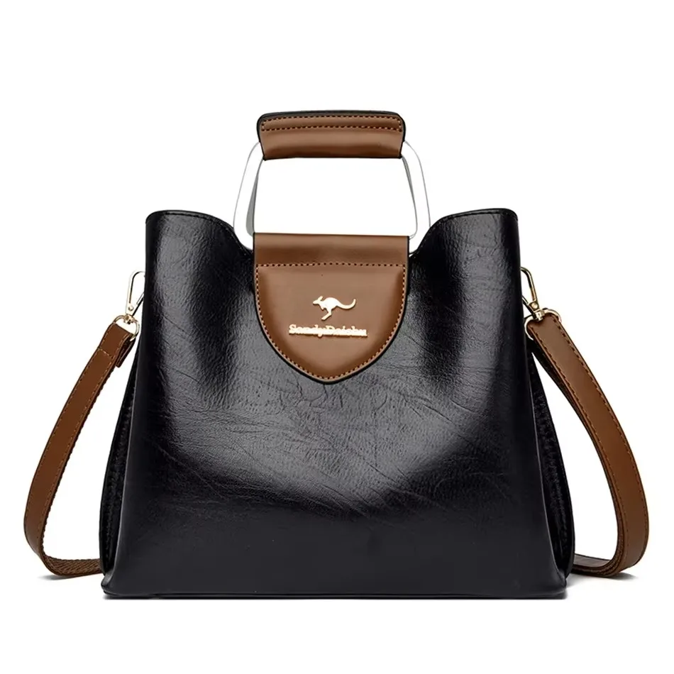 Luxury Handbag Fashion Print Large Capacity Soft Leather Women Shoulder Crossbody Bag Leisure Designer Ladies Purses and Handbag Luxury Handbag Fashion Print Large Capacity Soft Leather Women Shoulder Crossbody Bag Leisure Designer Ladies Purses and Handbag - Image 45