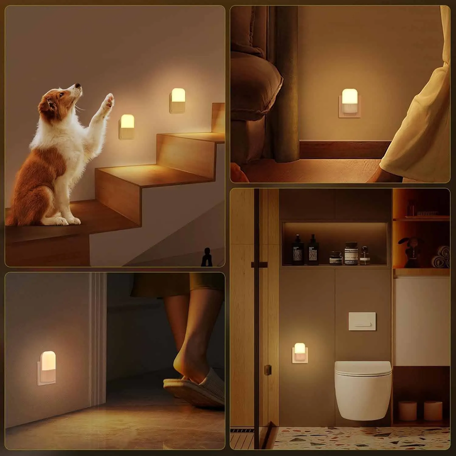 Night Lights Plug into Wall, LED Night Light with Light Sensor, Adjustable Brightness, Warm White 2700K Night Light Night Lights Plug into Wall, LED Night Light with Light Sensor, Adjustable Brightness, Warm White 2700K Night Light - Image 10