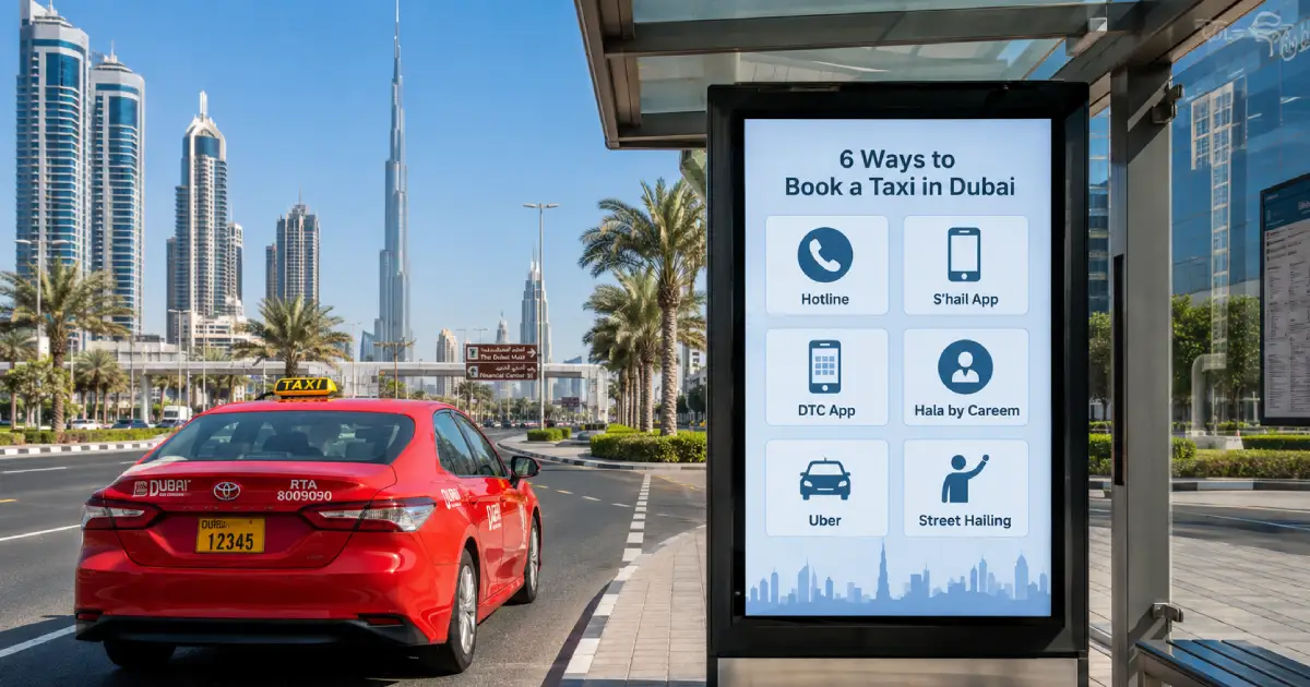 6 Ways to Book a Taxi in Dubai