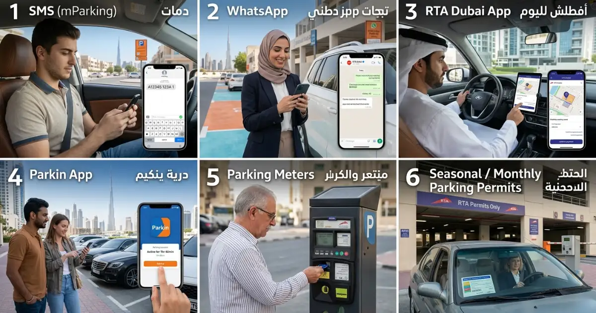 6 Ways to Pay for Parking in Dubai