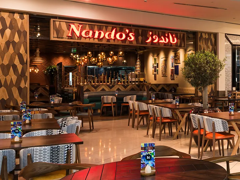 The Views Area Guide Nando's restaurant