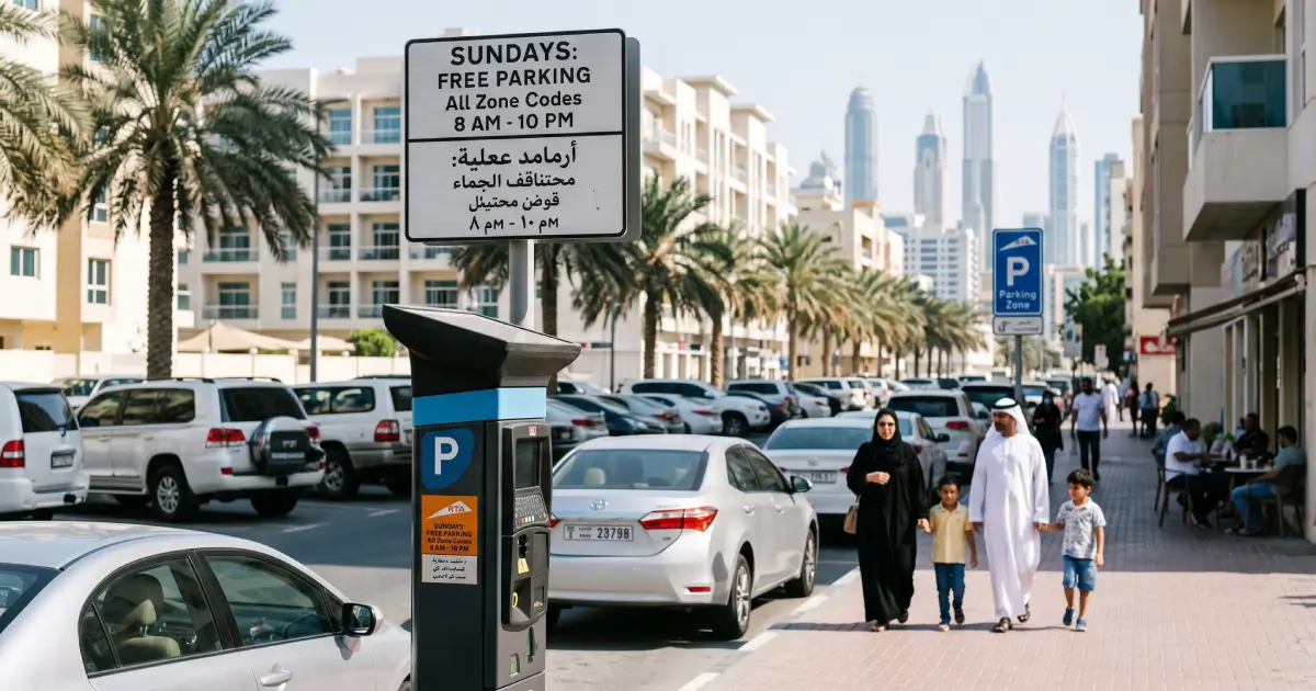 Is Parking Free on Sunday in Dubai