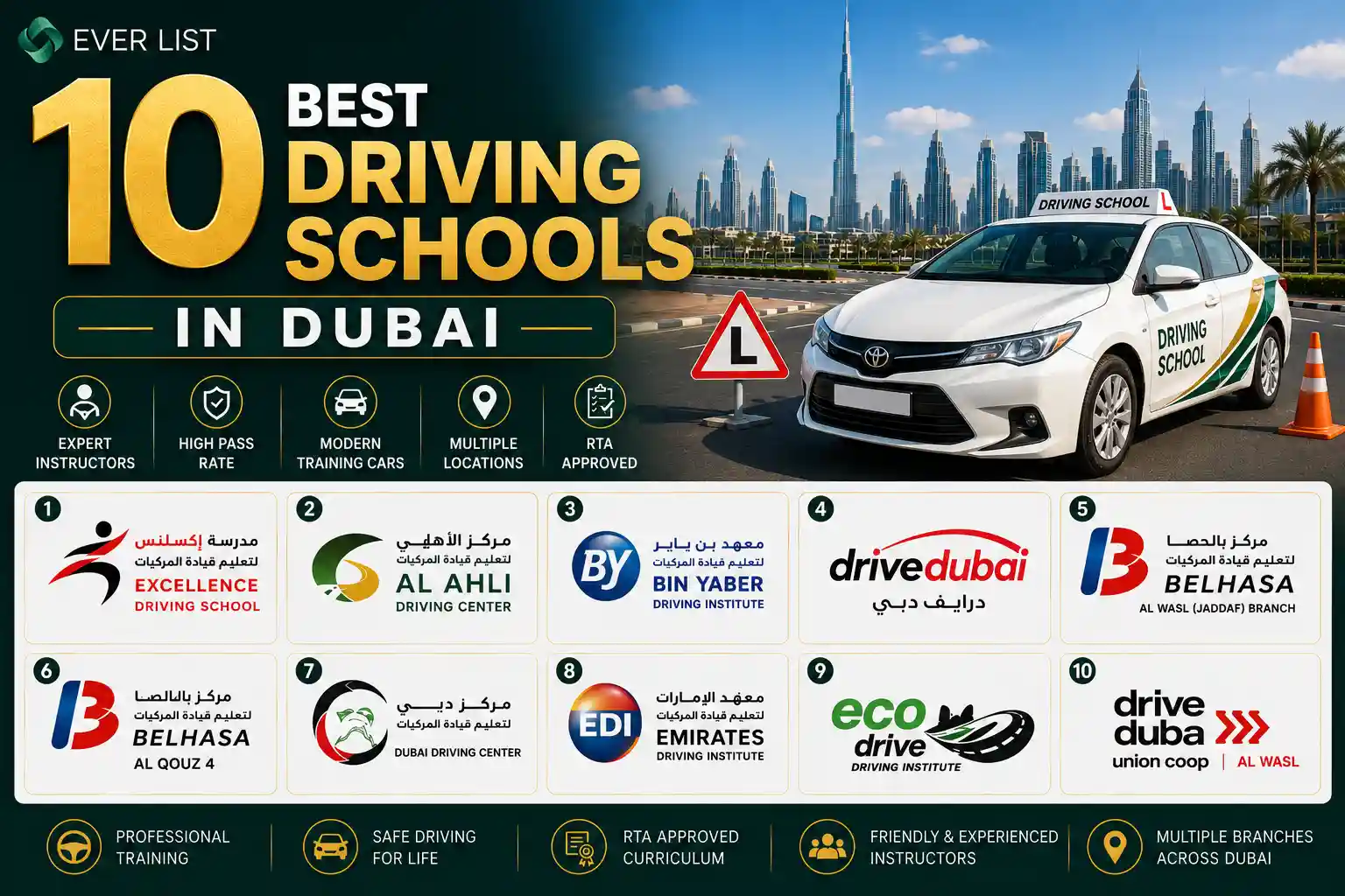 10 Best the Driving Schools in Dubai - Ever List