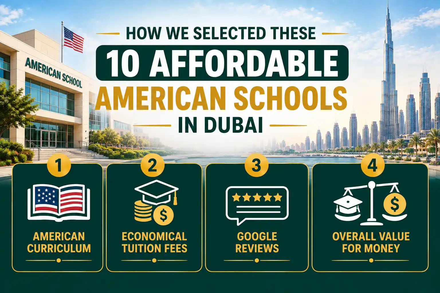 How We Selected These 10 Affordable American Schools Dubai