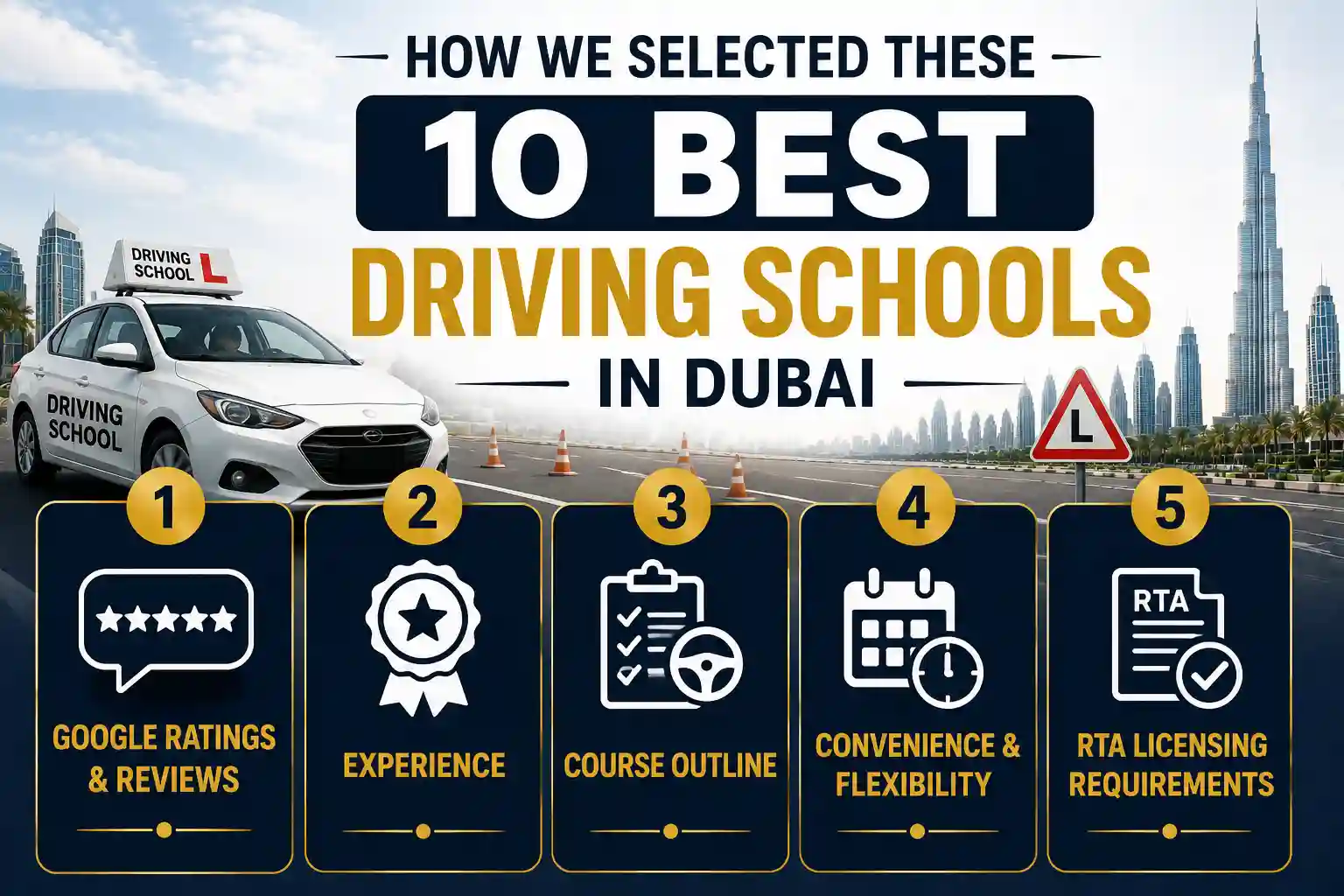 10 Best Driving Schools in Dubai: Top-Rated Schools for New Drivers How We Selected These 10 Best Driving Schools In Dubai